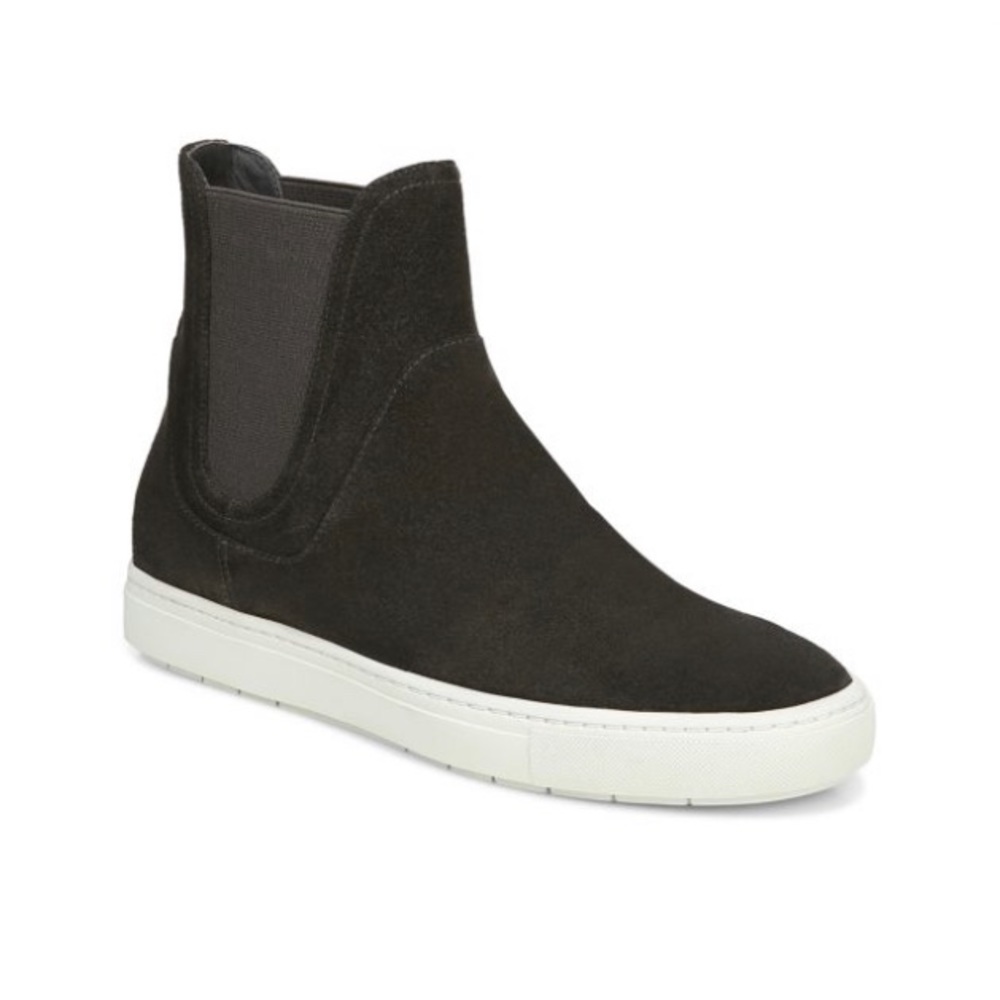 Vince Nira High-Top Suede Slip on Sneakers